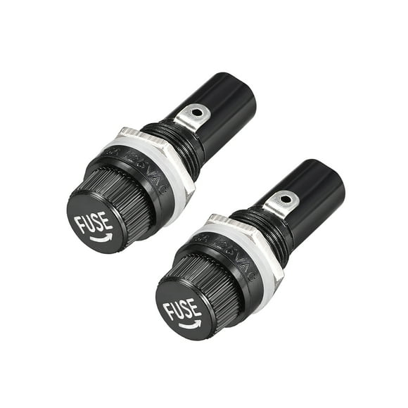 10Pcs Panel Mount Screw Cap Fuse Holder Case for Glass Tube Fuses 5x20mY^QE 10Pcs Panel Mount Screw Cap Fuse Holder Case for Glass Tube Fuses 5x20mY^QE